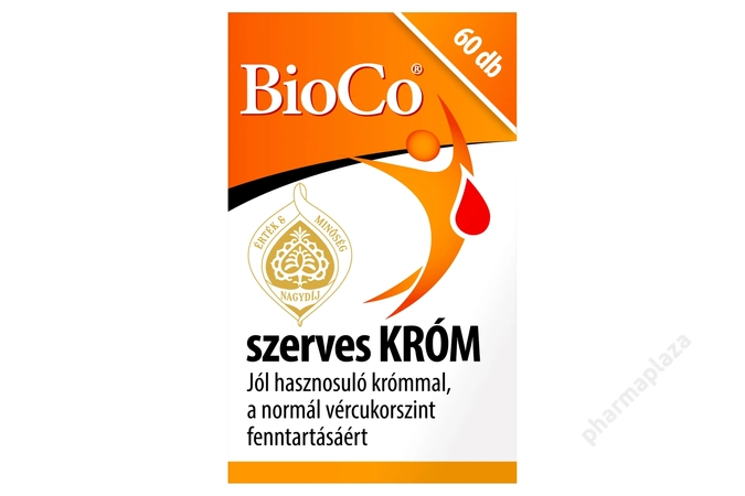 BioCo szerves Króm tabletta 60 x 0,3 g (18 g)