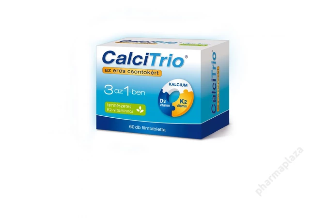 CalciTrio kalcium K2-vitamin D3-vitamin filmtabletta 60x