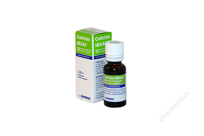 Cetirizin Hexal 10mg/ml belsőleges oldatos csepp