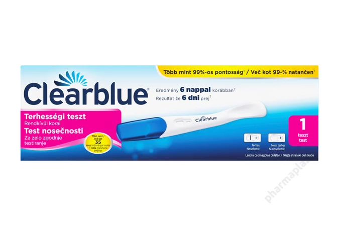 clearblue terhességi teszt