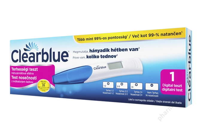 clearblue terhességi teszt