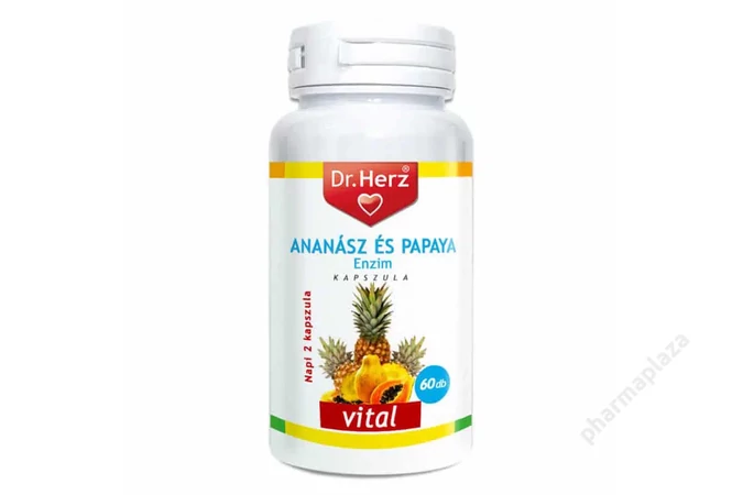 Dr. Herz Ananász Papaya kapszula 60x