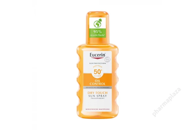 Eucerin Sun Oil Control Dry touch Színtelen napozó spray FF50 200ml