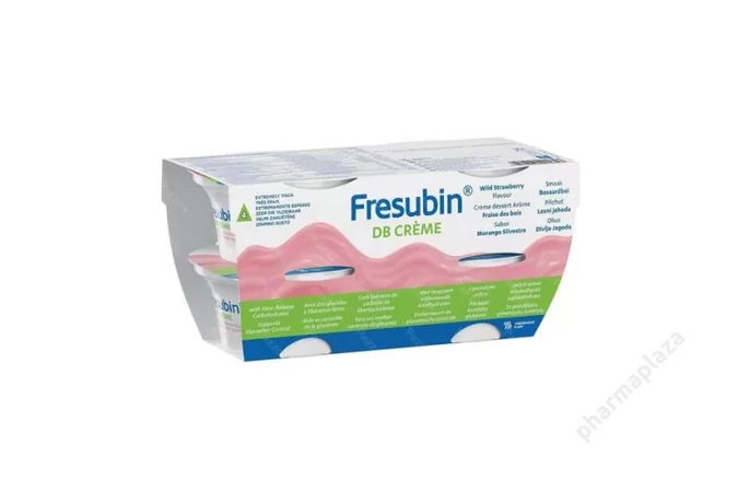 Fresubin DBcréme   Speciális – gyógyászati célra szánt – tápszer szamóca íz 4X125g
