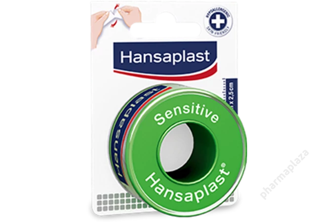 Hansaplast Sensitive Textil Ragtapasz 5m X 2,5cm