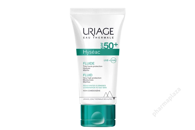 Uriage Hyséac Fluid SPF50 mattító fényvédő zsíros bőrre 50ml