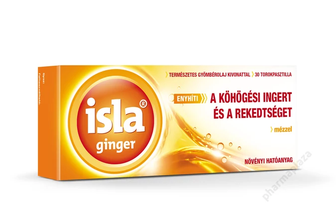 Isla Ginger torokpasztilla  30X