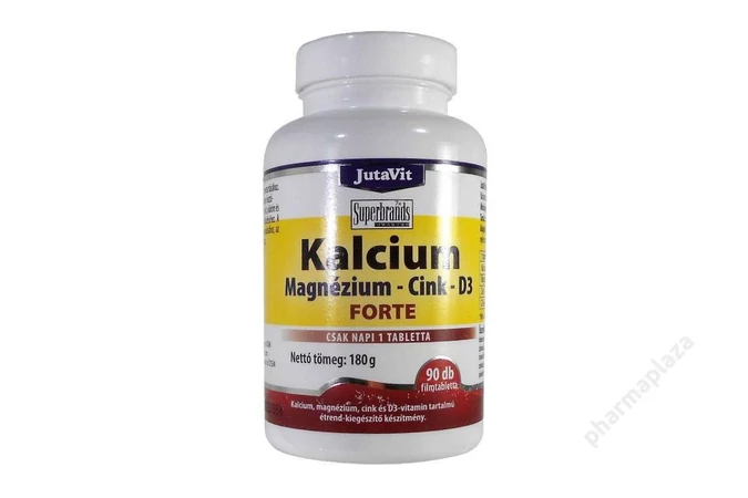 Jutavit Kalcium Magnézium Cink Forte + D3 filmtabletta 90x