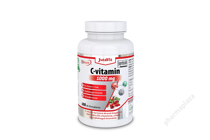 JutaVit C-vitamin 1000mg filmtabletta csipkebogyóval + D3 vitaminnal+cink 100x