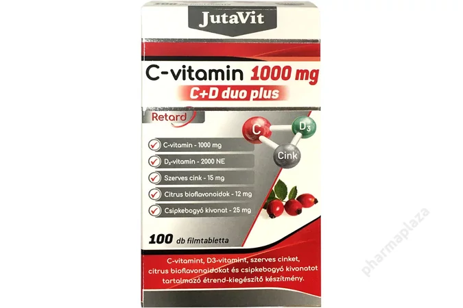 JutaVit C+D Duo Plus Retard filmtabletta – 100X