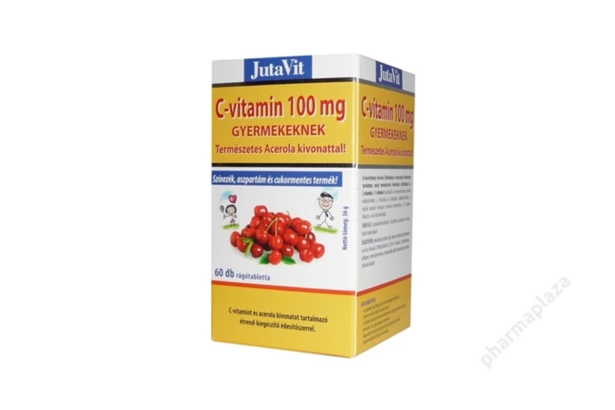 JutaVit C-vitamin 100mg acerola tabletta gyerekeknek 60x