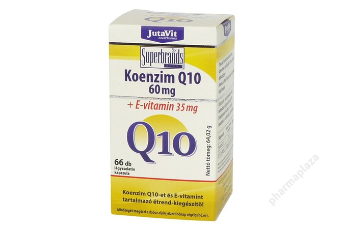 JutaVit Koenzim Q10 60mg tabletta + E vitamin 60+6x
