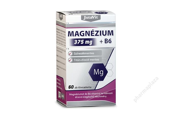 JutaVit Magnézium 375 Mg+B6 tabletta 60X