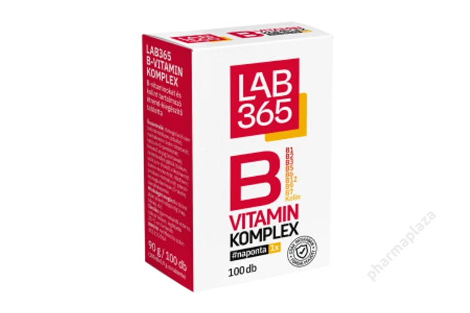 LAB365 Szerves magnézium + B6-vitamin tabletta 90X