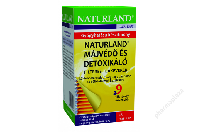 NATURLAND Májvédő tea 25x1,5g, 0,04 kg | gazdagodjazonnal.hu