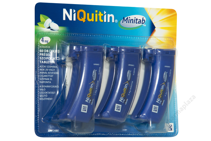Niquitin Minitab 4 mg préselt szopogató tabletta - 60x (3x20)