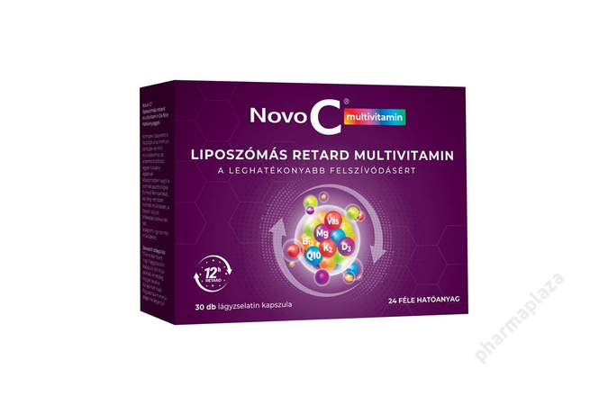 Novo C Multivitamin liposzómás retard lágyzselatin kapszula 30X