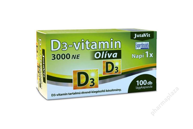 Jutavit D3-vitamin oliva 3000NE 100X
