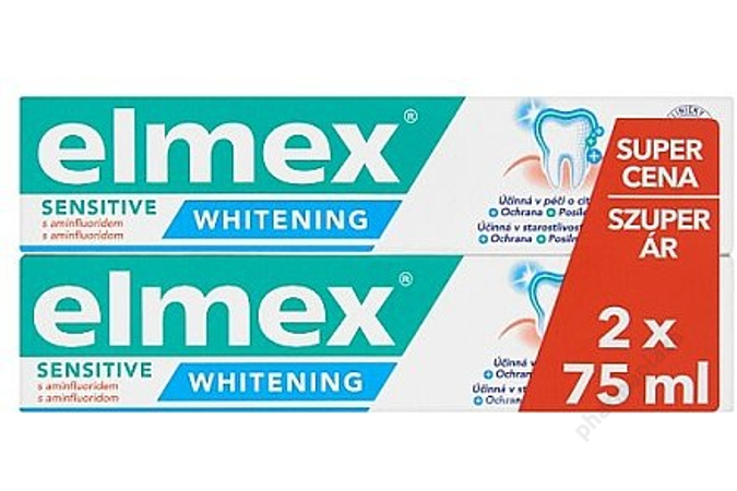 Elmex sensitive whitening fogkrém duopack 2x75ml