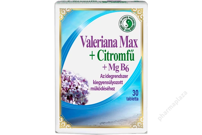 Dr. Chen Valeriana Max+Citromfű+Mg B6 tabletta 30X