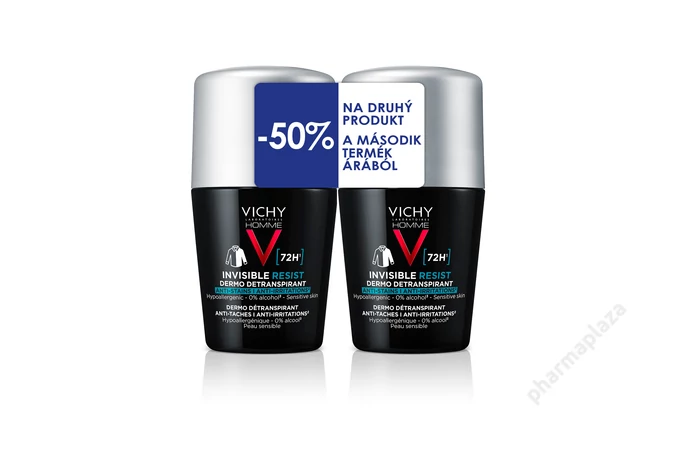 Vichy Invisible Resist izzadásgátló férfi 2X50ml