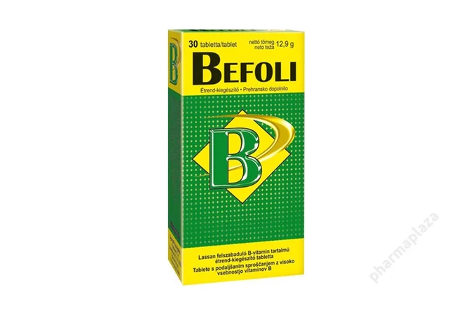 Befoli B-vitamin tartalmú retard tabletta 30X