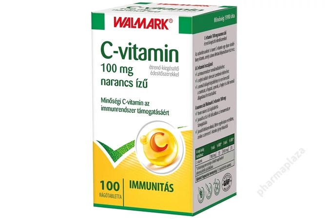 Walmark C-vitamin 100mg narancs ízű rágótabletta 100x
