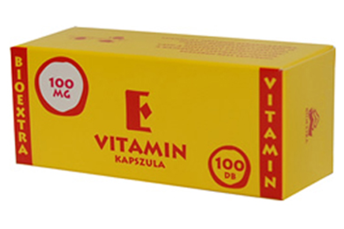 Vitamin E Bioextra 100mg lágykapszula 100x