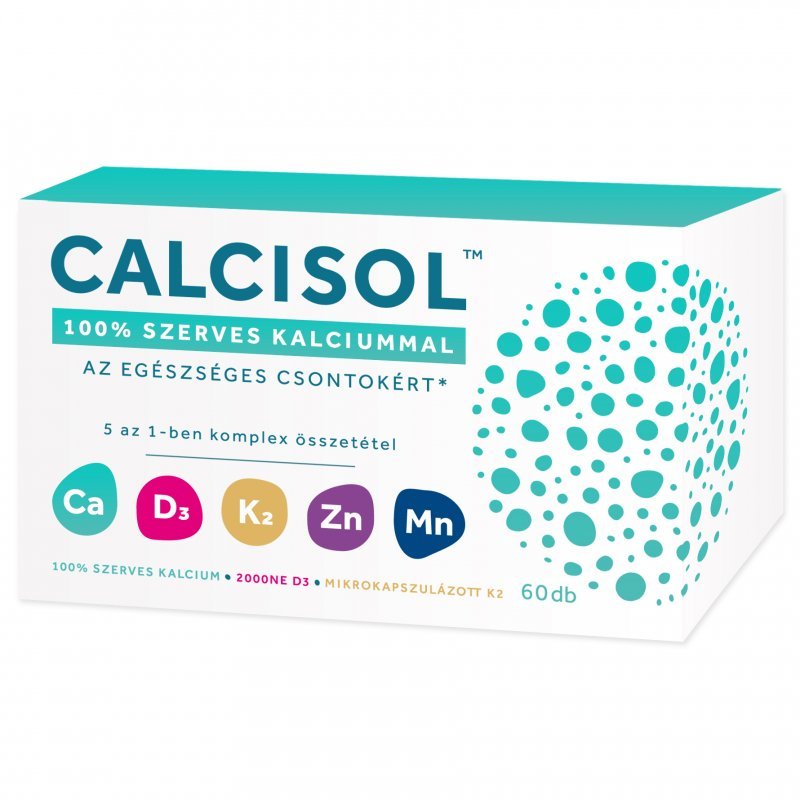 Calcisol 100% szerves kalcium 5 az 1-ben filmtabletta 60X - Porc- és ...