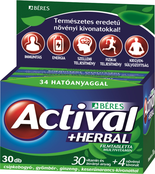 Actival +Herbal filmtabletta 30x